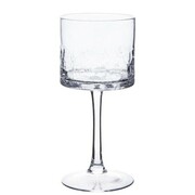 Świecznik szklany na nóżce 20 x 9 x 9 cm (szkło mrożone) Art-Pol