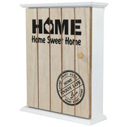 Drewniana szafka na klucze Home Sweet Home (beżowa) Art-Pol
