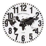 Zegar ścienny Dublin Clocks (biały) Art-Pol