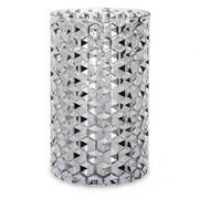 Świecznik kryształowy 18 x 11 x 11 cm (srebrny) Art-Pol