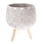 Osłonka betonowa na nóżkach 18 x 15 x15 cm (beżowa) Dakls