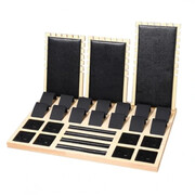 Duży ekspozytor na biżuterię 25 x 39 x 25 cm (czarny) eCarla