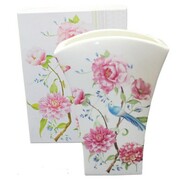 Wazon porcelanowy Kwiaty Polne 20,5 x 15 x 6,5 cm (biały) Inny