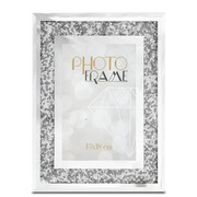 Szklana ramka na zdjęcia 13 x 18 cm (srebrna z kryształkami) Art-Pol