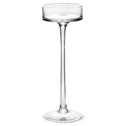 Świecznik szklany ring 25 x 9 x 9 cm (przezroczysty) Art-Pol