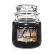 Świeca Yankee Candle Black Coconut, średni słoik (411g) Yankee Candle