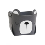 Filcowy pojemnik na zabawki Miś 19 x 17 x 17 cm (szary) eCarla