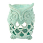 Kominek ceramiczny Sowa 12 x 10 x 9 cm (miętowy) Dakls