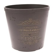 Osłonka plastikowa 16 x 17 x 17 cm (brązowa z przetarciami) Dakls