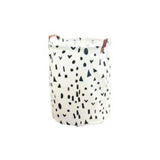 Materiałowy kosz na pranie Figury 45 x 35 x 35 cm (biały) eCarla