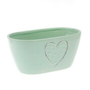Osłonka ceramiczna 8,5 x 18 x 11 cm (zielona) Dakls