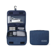 Kosmetyczka podróżna rozkładana 19 x 23 x 9 cm (granatowa) eCarla