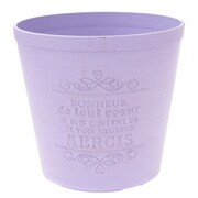 Osłonka plastikowa 16 x 17 x 17 cm (fioletowa z przetarciami) Dakls