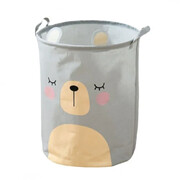 Materiałowy kosz na zabawki Misiek 45 x 35 x 35 cm (szary) eCarla