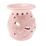 Kominek ceramiczny 11 x 11 x 11 cm (różowy) Dakls