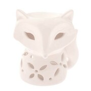 Kominek ceramiczny Lisek 12 x 11 x 10 cm (biały) Dakls