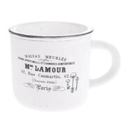 Osłonka betonowa Kubek 21 x 13,5 x 15,5 cm (biała) Dakls