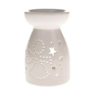 Kominek ceramiczny anioł 9,3 x 9,3 x 14 cm (biały) Dakls