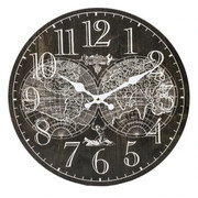 Zegar ścienny retro Globo (czarny) Art-Pol