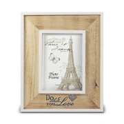 Drewniana ramka na zdjęcia Paris 9 x 13 cm (brązowa, białe ramki) Art-Pol
