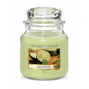Świeca Yankee Candle Lime & Coriander, średni słoik (411g) Yankee Candle