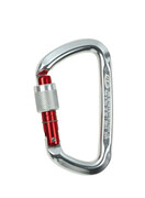 Karabinek D-Shape CF SG (Screw Gate) - silver/red karabinek climbing technology d shape cf sg screw gate silver red_3