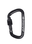 Karabinek D-Shape CF SG (Screw Gate) - black karabinek climbing technology d shape cf sg screw gate black_3