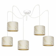 Żyrandol pająk 5-ramienny Lava Lux – elegancka lampa sufitowa do salonu i sypialni ROMIR