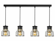 Lampa sufitowa 4 Pablo 3455-CZ czarna ze złotem ROMIR