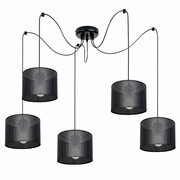 Żyrandol Pająk MISTRA 5 – lampa sufitowa z loftowymi abażurami 7270 ROMIR