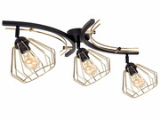 Lampa sufitowa druciana 3 Nela GOLD 2403 LOFT LED regulacja ROMIR