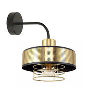 Lampa ścienna Maya 2259-Z-LUX czarny ze złotem ROMIR
