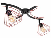 Lampa sufitowa druciana 2 Nela Miedź 2402-CM LOFT LED regulacja ROMIR