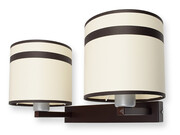 Lampa ścienna kinkiet 2 abażury E27 góra dół ROMIR ROMIR