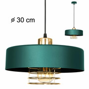 Lampa sufitowa z 1 kloszem Maya 2251/3-GG zielony ze złotem, srebrem lub miedzią ROMIR