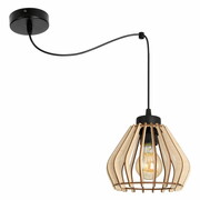 Lampa pająk Verno 8051 abażur drewniany ROMIR
