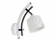 Lampa ścienna Zuza biało czarna 1 klosz walec 947bcw ROMIR