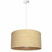 Żyrandol biały BALI 1 – lampa sufitowa z rattanowym abażurem 40 cm ROMIR