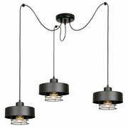 Stylowa lampa sufitowa Maya pająk 3 klosze 2253 ROMIR