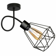 Lampa sufitowa stylowa czarna 1 Balo 2301 LOFT ROMIR
