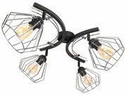 Lampa sufitowa druciana 4 Nela SILVER 2404-CS LOFT LED regulacja ROMIR