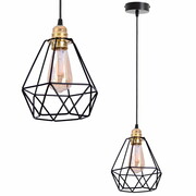 Lampa sufitowa z 1 abażurem drucianym 2221 ROMIR