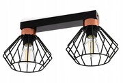 Lampa sufitowa Rega 2 klosze druciane loft 1307 ROMIR