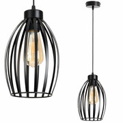 Lampa sufitowa loftowa z 1 abażurami Cosmo 2231_02 czarny ROMIR