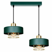 Lampa sufitowa 2 Maya 2257-GG zielona ze złotem, srebrem lub miedzią ROMIR