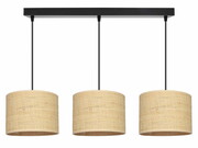 Żyrandol BALI 3 listwa – lampa sufitowa z rattanowymi abażurami 7423/2 ROMIR