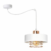 Lampa sufitowa pająk Maya 1 biały z miedzią 2251BM ROMIR