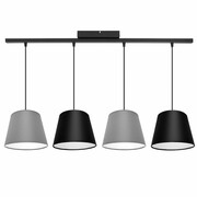 Stylowa lampa sufitowa Meba 4 abażury stożki na kablach 1615 ROMIR