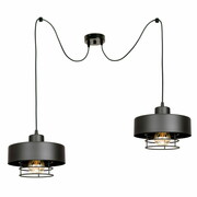 Stylowa lampa sufitowa Maya pająk 2 klosze 2252 ROMIR