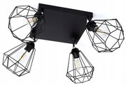 Żyrandol, lampa sufitowa 4 klosze druciane ROMIR
